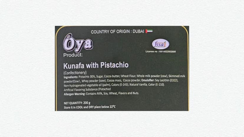 Oya Dubai Premium Kunafa and Pistachios round shape bites 200g (with extra Pistachio filling) Chocolate 200gm view 4