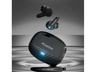 ACwO Dwots 333 Earbuds, 120Hrs Playtime, True Wireless Hexa Mics with Hybrid ANC & Ai-Enc, 48Db Noise Cancellation, 50Ms Low Latency - Raisin-Black
