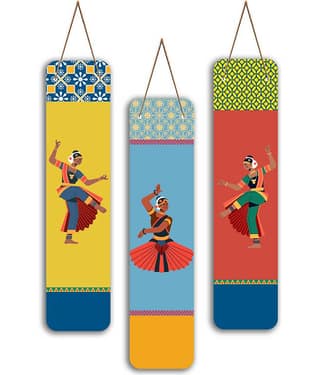 Saf Wood Wall Sculpture Multi - Pack of 3