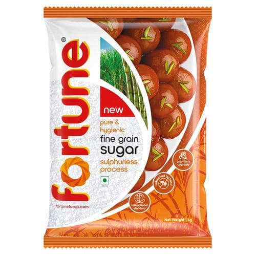 Fortune Fine Grain Sugar - Sulphurless Process, Pure & Hygienic, 1 kg