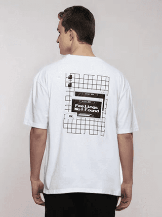 Mood Men's White Oversized T-shirt