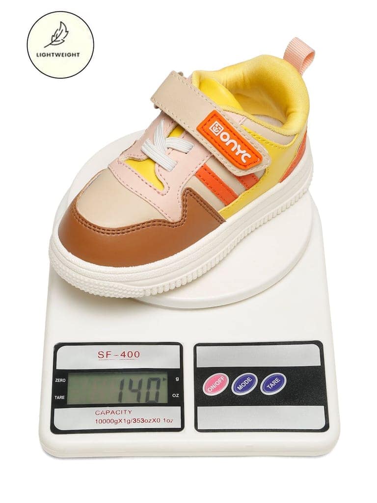 Donut Comfortable & LightWeight Sneakers With Elastic Laces - Beige (Unisex) view 10
