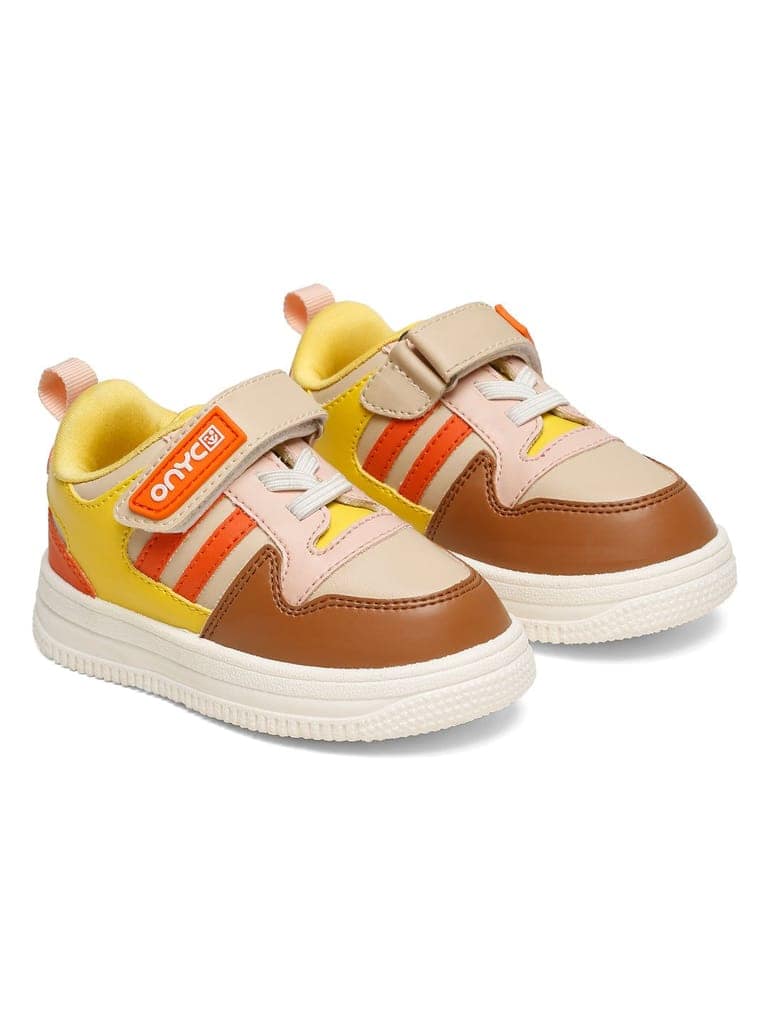 Donut Comfortable & LightWeight Sneakers With Elastic Laces - Beige (Unisex) view 8