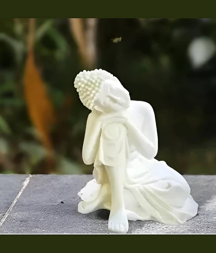 Khushi Enterprises Polyresin Buddha Idol ( 11 cm ) view 2