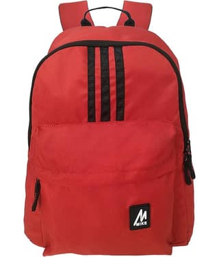 MIKE Red 24Litres School Bag for Boys & Girls