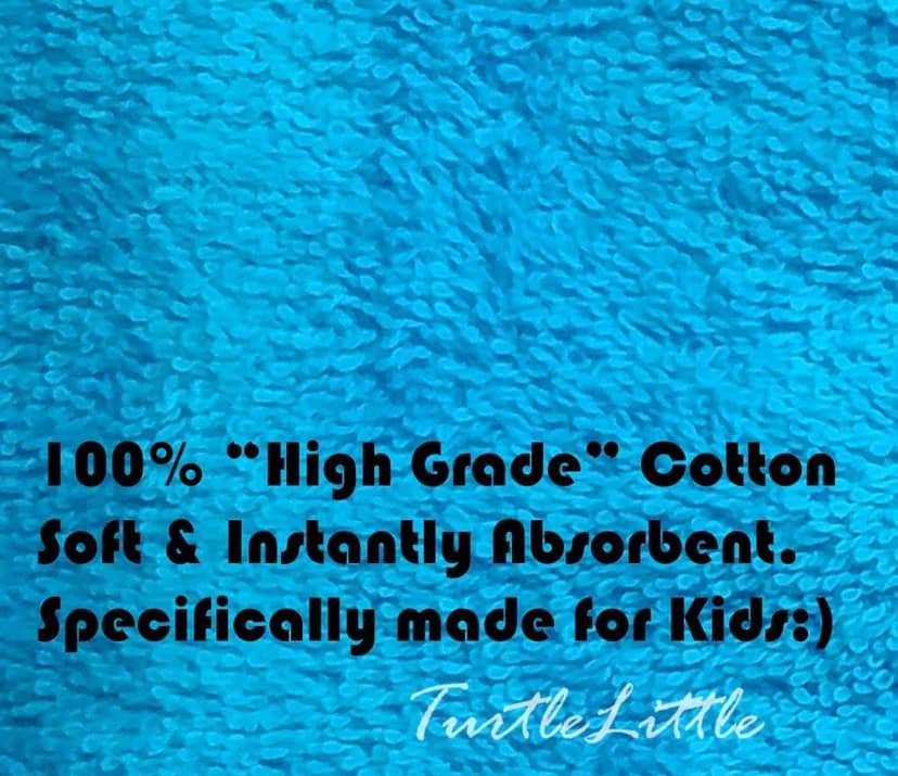 TurtleLittle, 100% Cotton, Superman Logo Personalised Adult Bath Towel, 600 GSM (Set of 1, Blue) view 2