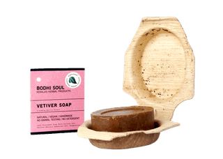 BODHISOUL Vetiver Soap | Anti Acne | Skin Toning | Scar Removal | Antiseptic | Handmade | 100 Gm