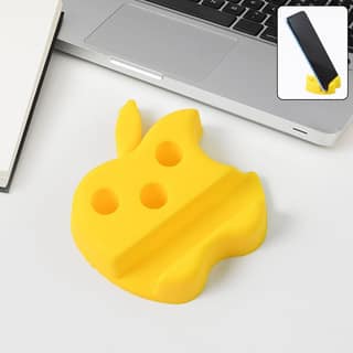 Multi-Functional Apple-Shaped Plastic Mobile Stand with Pen Holder (1 Pc / Mix Color)