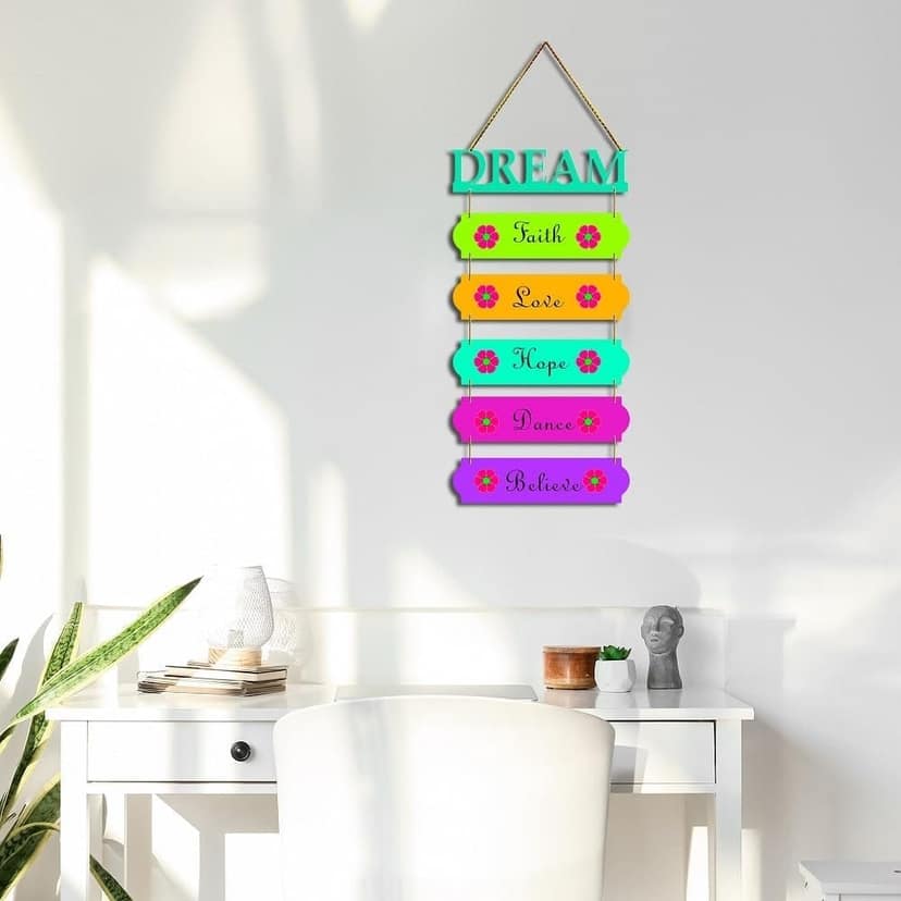 Charmor Dream Faith Love Hope Dance .. Decorative Wall Hanger for Livingroom | Bedroom | Gifts | Home Decoration | Modern Artworks Decor (WH3018) view 2