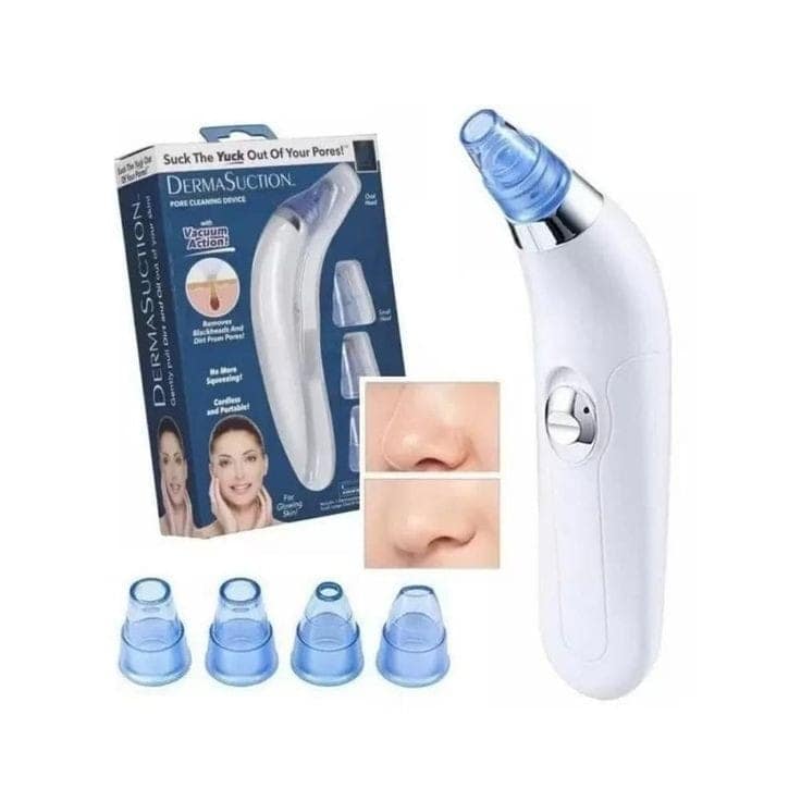 Derma Suction Electric Blackhead Remover, Portable Pore Vacuum Cleaner & Face Cleaner Device, Rechargeable Facial Pore Cleanser for Blackhead, Whitehead, Oil & Dirt Removal