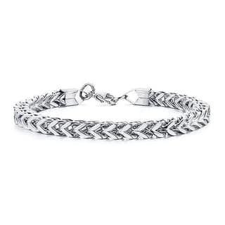 Stainless Steel Silver Coated Charm Bracelet