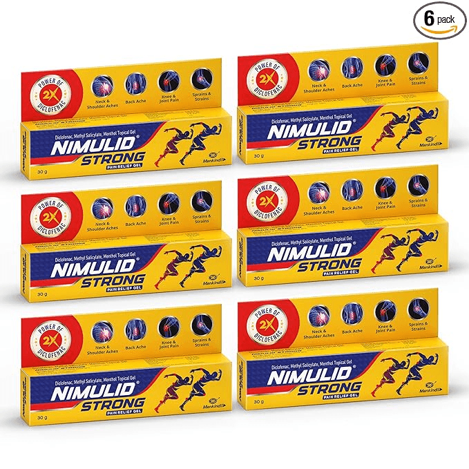NIMULID Pain Relief GEL 30 GM x Pack of 6