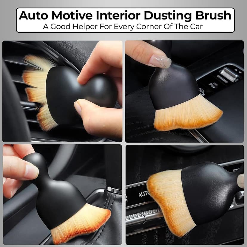 Robustt Car Interior Cleaning Brush Combo for AC Vents and Electronics - 2 Pcs view 3