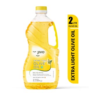 Jivo Extra Light Olive Oil 2 Litre (Pet Bottle) | Recommendable for Roasting, Frying, Baking All type of Cuisines