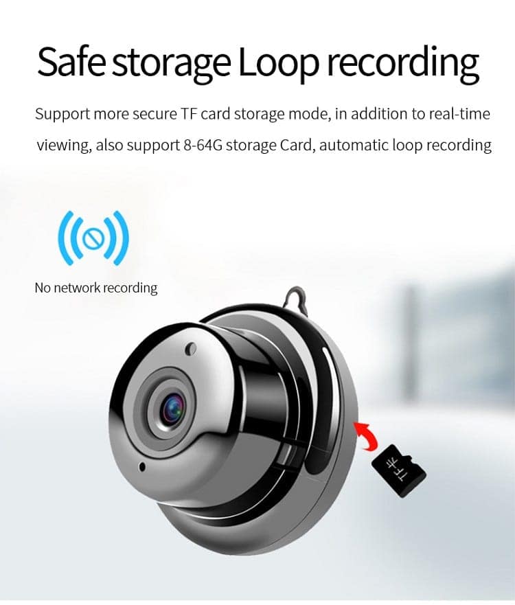 AUSHA Smart Mini WiFi Security Camera | HD Surveillance, Night Vision, Motion Detection & Two-Way Audio view 10