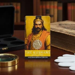 The Kushans Gold Dinar (Kanishka I) Reproduction/Educational Card Collection view 2