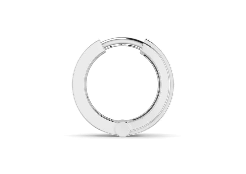 Convex Men's Hoop Earring (1 Pc Only) view 10