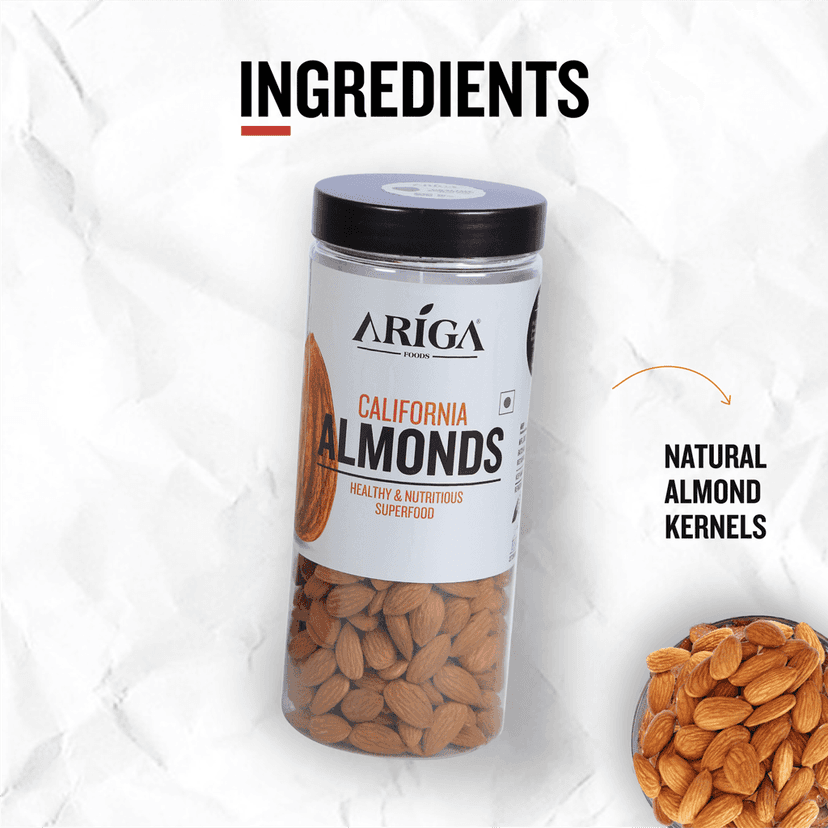 Ariga Foods Premium Healthy & Nutritious California Almonds (2 x 500 g) view 5