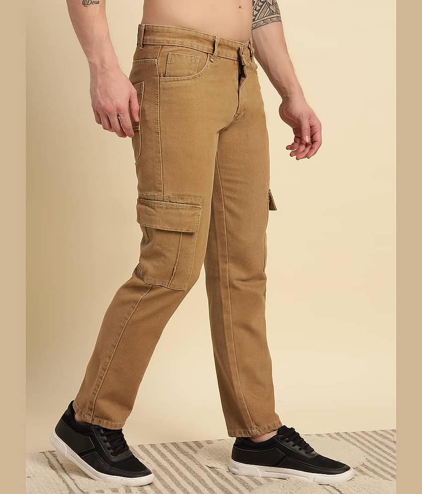 RAGZO Relaxed Solid Men's Jeans - Brown ( Pack of 1 )
