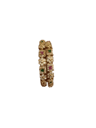 One Gram Gold Plated Bangle Set as 2