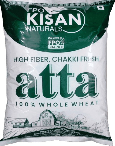 Kisan Naturals High Fiber Atta, 100% Whole Wheat, 5 Kg