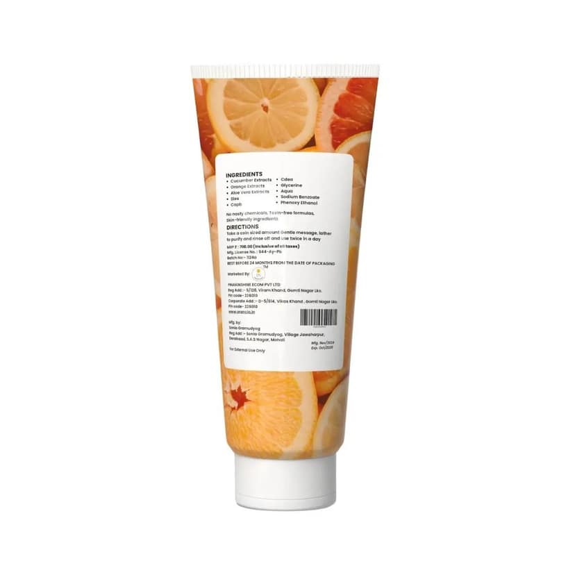 Orancia Herbal Face Wash 100ml | With Cucumber, Aloe Vera, and Glycerin| Helps reduce & prevent pimples | Natural | Herbal | Paraben-free view 7