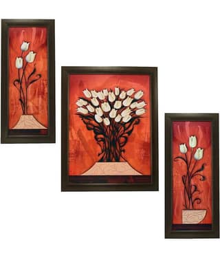 Indianara - Floral Painting With Frame