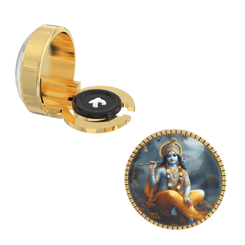 The Smart Buttons - Shirt Button Cover Cufflinks for Men - Divine Guardian: Vishnu Elegance view 7
