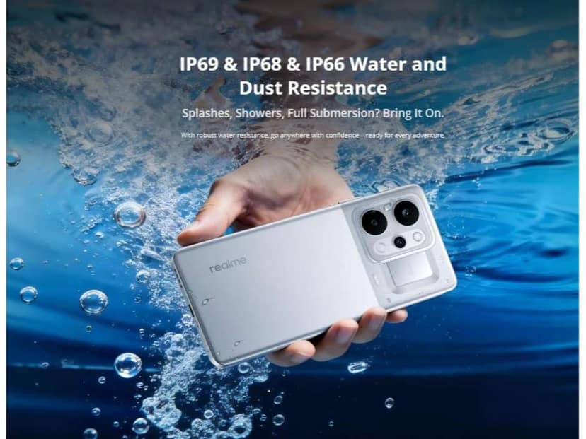 Realme P4 Power 5G Smartphone, 8GB RAM, 256GB Storage - Trans Silver view 3