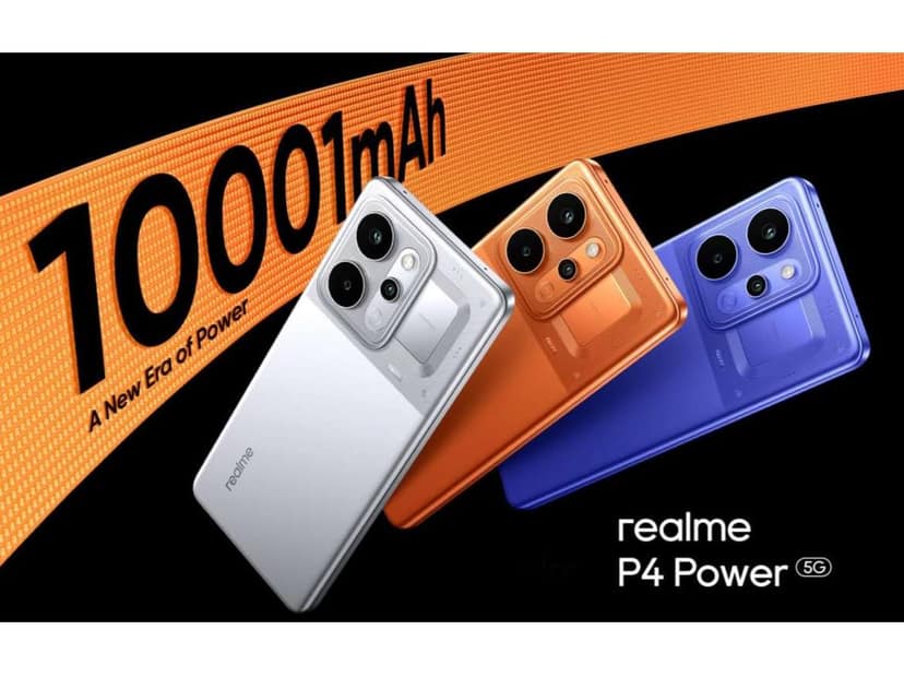 Realme P4 Power 5G Smartphone, 8GB RAM, 256GB Storage - Trans Silver view 4