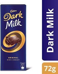Cadbury Dark Milk Chocolate Bar, 72 G