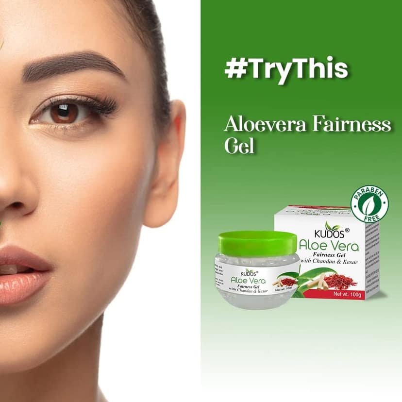 Kudos Aloevera Fairness Gel Chandan Kesar | 100G | Pack of 2 view 4