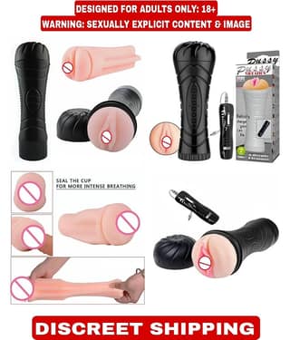 NAUGHTY WORLD Masturbator POCKET PUSSY INCH SOFT & REAL PUSSY SEX TOY FOR MEN + 7 FUNCTION EGG VIBRATION REMOTE AND 10ML LUBRICANT FREE