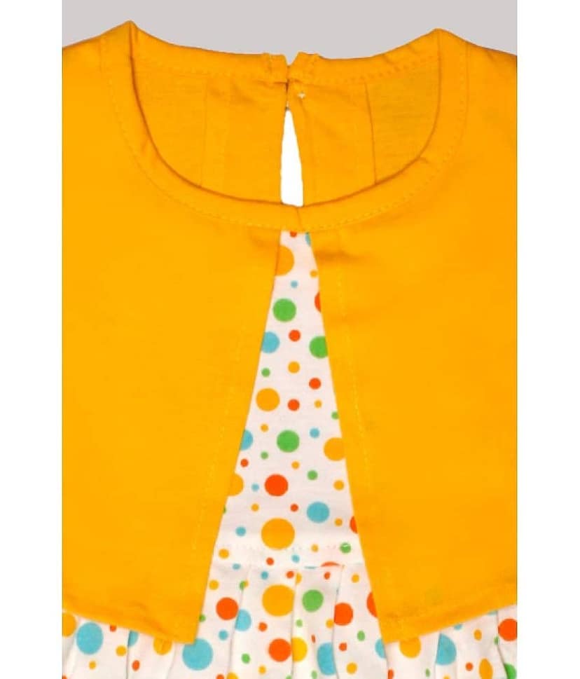 TRITI Cotton Frock For Girls ( Pack of 1 , Blue ) view 2