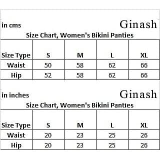 Ginash Cotton Elastane Women's Bikini Pantie (Pack of 3) view 2