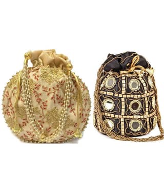 Bulbul Multi Silk Potli