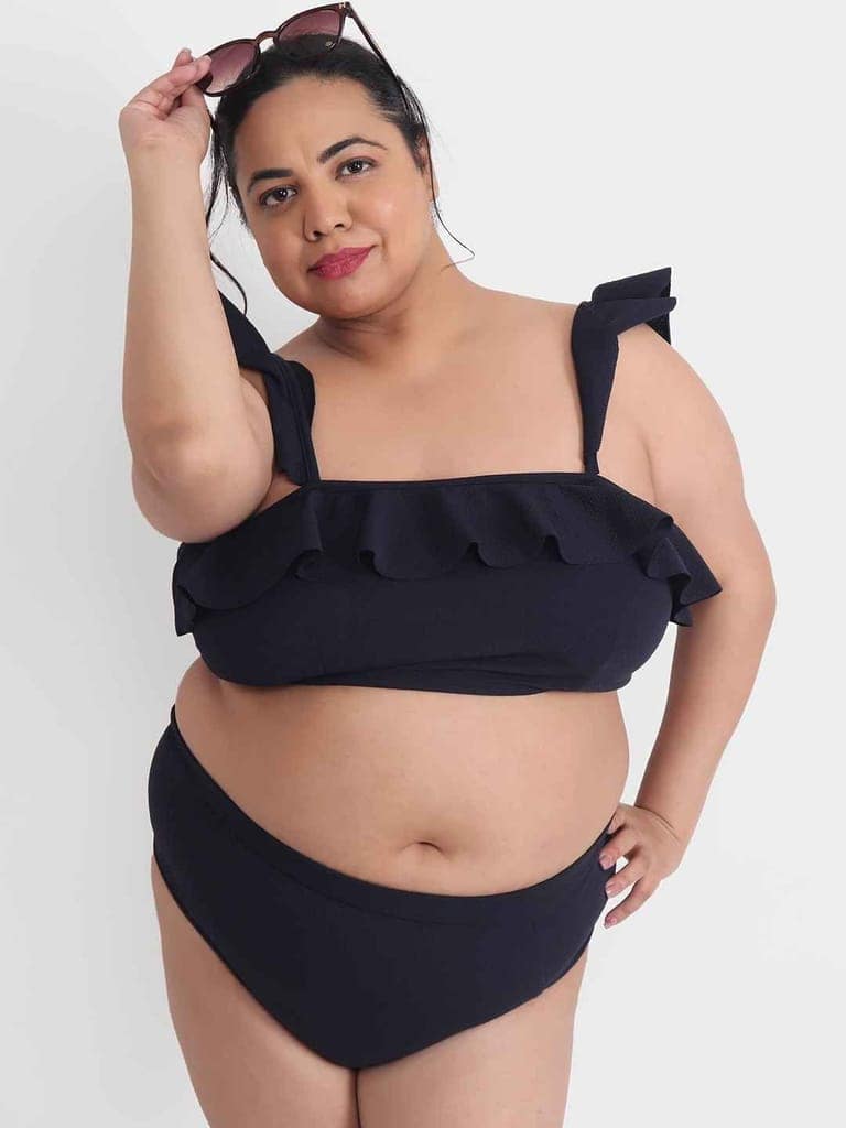 Plus Size 2 Piece Babydoll Bikini Dress For Honeymoon BB51N view 5