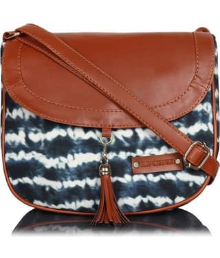 SAKWOODS Sling Bag Canvas Set of 1 ( Blue )