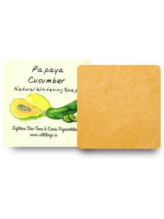 Arthlings Revitalizing Papaya and Cucumber Glow Bar - Gentle Brightening and Hydrating Soap for Radiant Skin