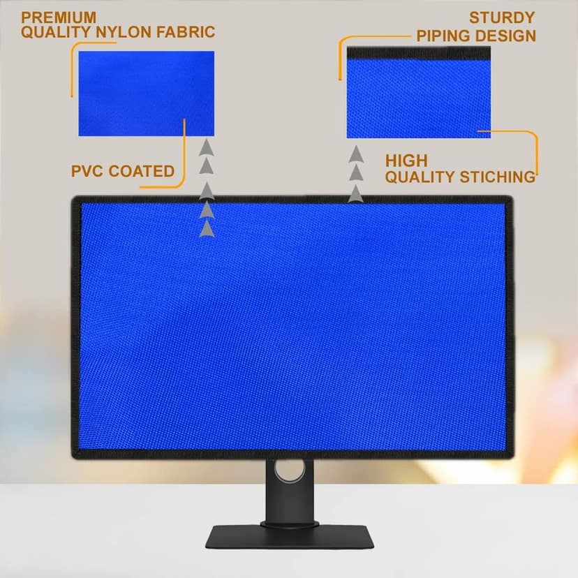 PalaP Super Premium Dust Proof Monitor Cover for MSIOPTIX 24 inches Monitor (Bright Blue) view 4