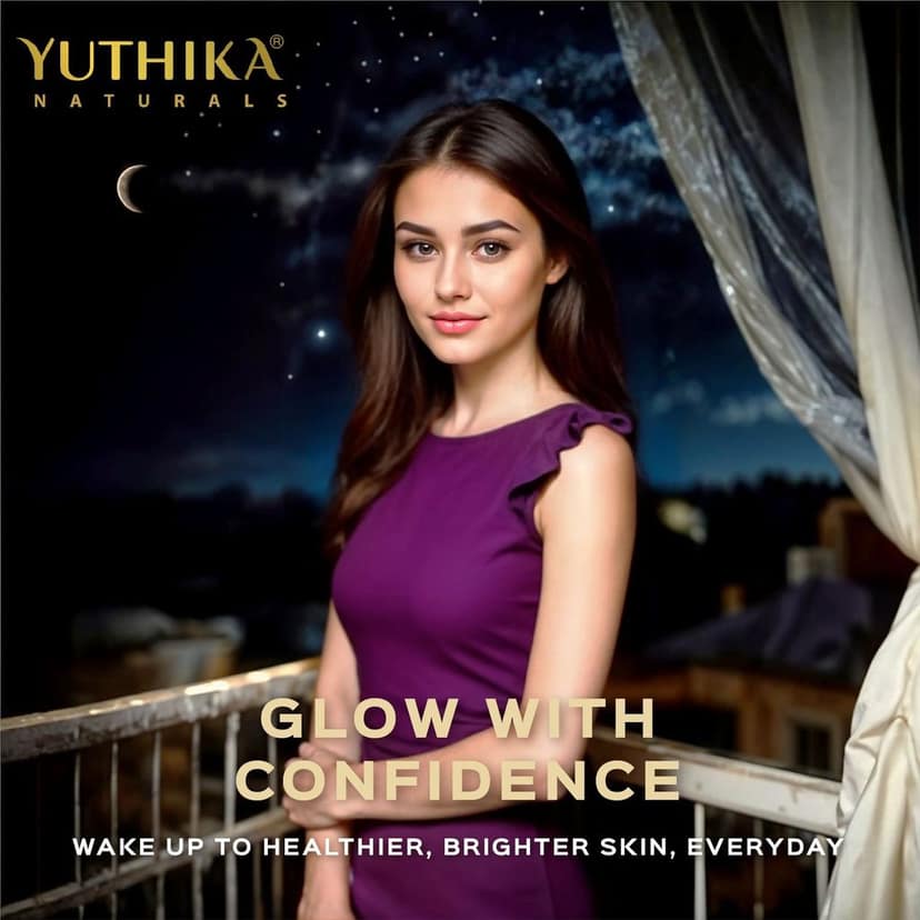 Yuthika Youth & Glow Deep Restore Intense Night Cream for All Skin Types 50g, Dermatologically Tested view 8