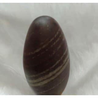 KESAR ZEMS Standard Size Natural Stone Idol Narmadeshwar Shivling 4 Inch Idol for Pooja (10 X 3 x 4 cm) Multicolour