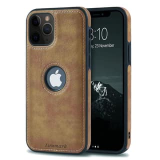 LIRAMARK PU Leather Flexible Back Cover Case Designed for iPhone 11 Pro Max