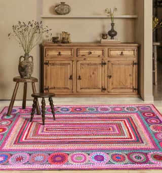 Begonia Handmade Rug – Jodhpuri Dori – Multi Color - 160x230 cm