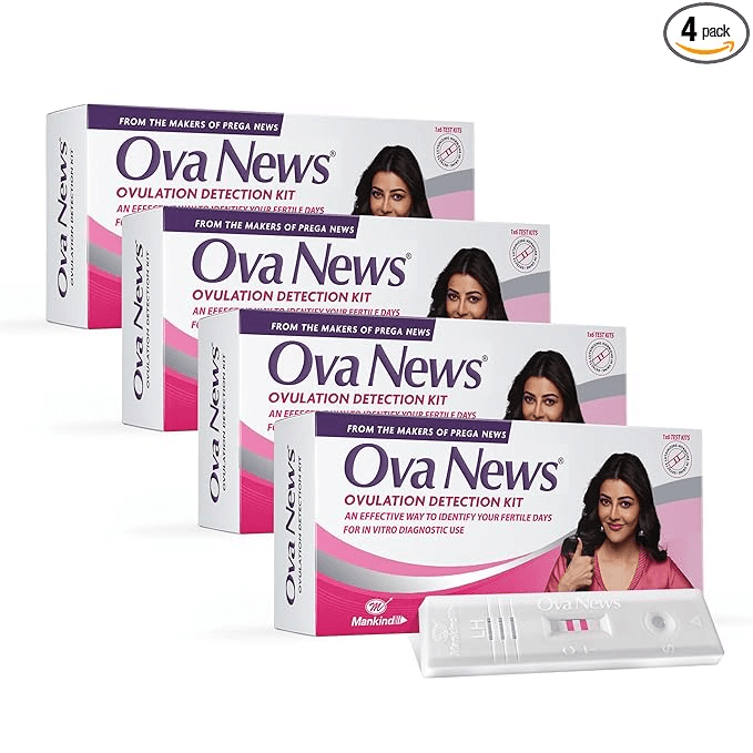 Ova News Ovulation Detection Kit by mankind Ovulation Kit (24 Tests Pack of 4)