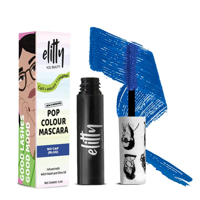 Electric Blue Coloured Mascara Electric Blue Coloured Mascara - No Cap