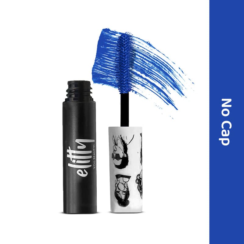 Electric Blue Coloured Mascara Electric Blue Coloured Mascara - No Cap view 2