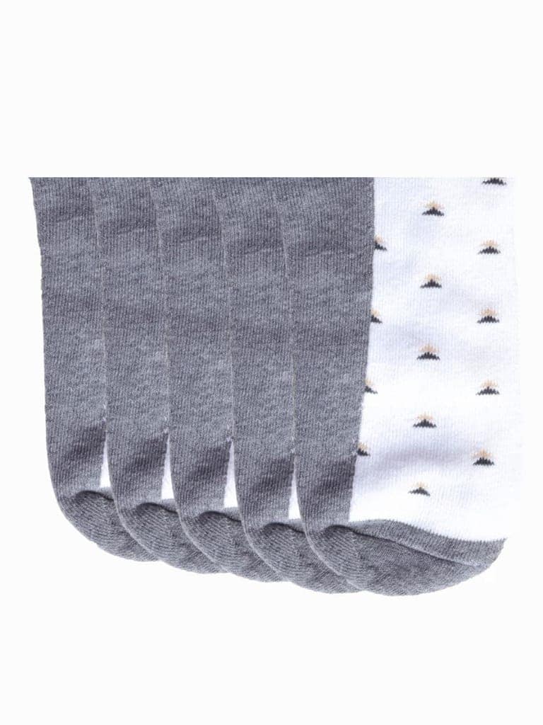 Kolor Fusion Men White Above Ankle Length Cotton Socks (Pack Of 5) view 5