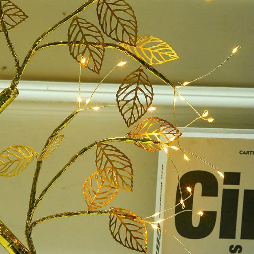 GLOWSERIE Decorative Golden Branch LED Lamp for Living Room & Desk view 2