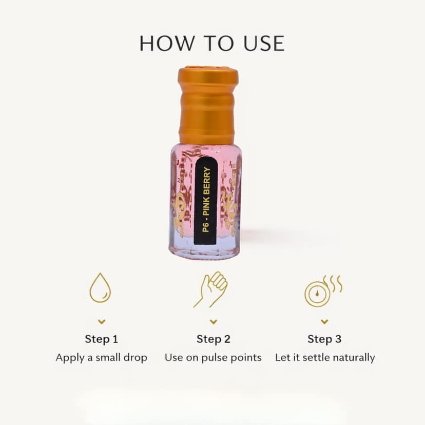 alnaqi fragrances Pink Berry Attar Perfume Oil | Unisex Arabian Attar | Alcohol-Free Roll-On | Sweet Berry, Floral & Soft Musk Notes | Long-Lasting Concentrated Arabic Perfume Oil view 5